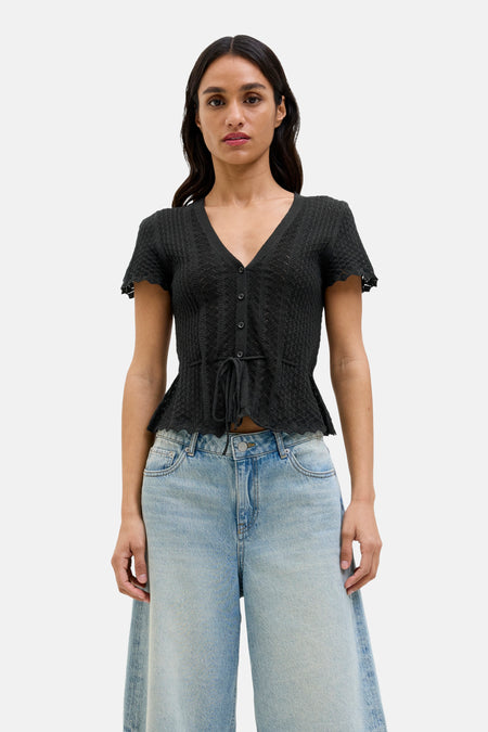 JXZURI SS TOP KNIT