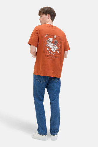 T-shirt à manches courtes - brun - JJREBEL