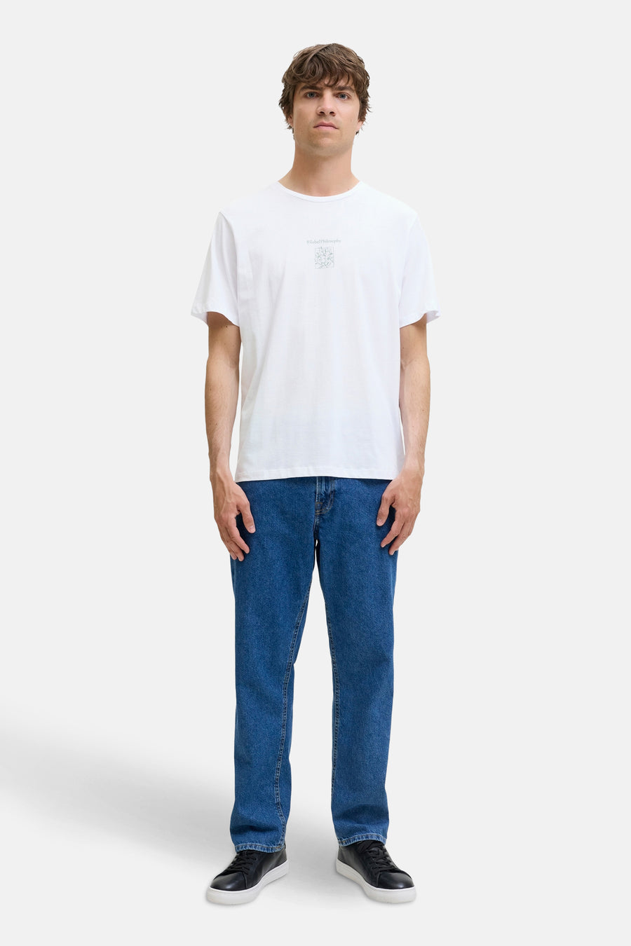 T-shirt à manches courtes - blanc - JJREBEL