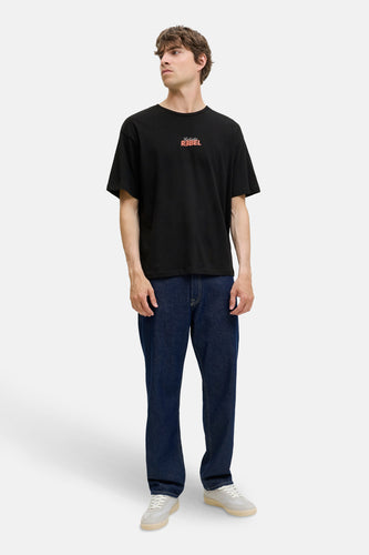 T-shirt à manches courtes - noir - JJREBEL