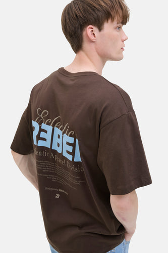 T-shirt à manches courtes - brun - JJREBEL