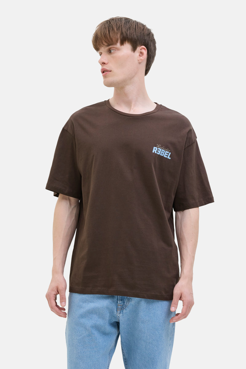 T-shirt à manches courtes - brun