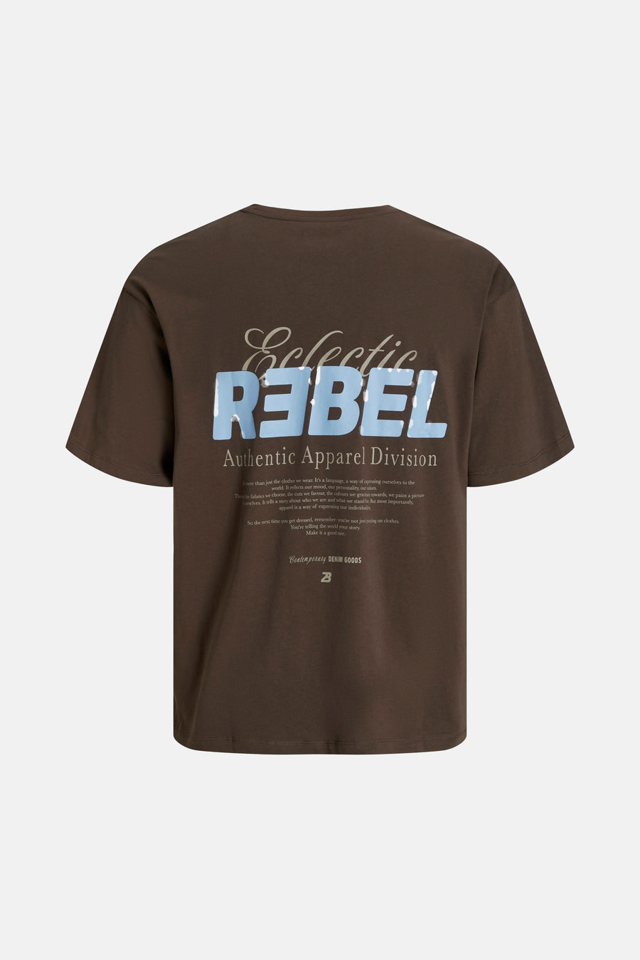 T-shirt à manches courtes - brun - JJREBEL