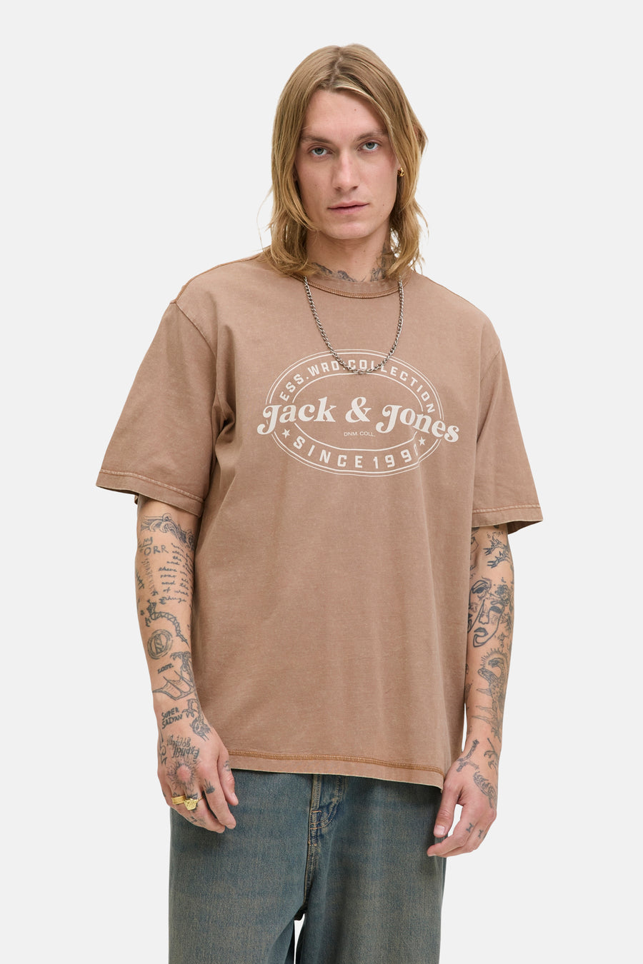 T-shirt (manches courtes) brun - ORIGINALS BY JACK & JONES - ORIGINALS BY JACK & JONES - 1