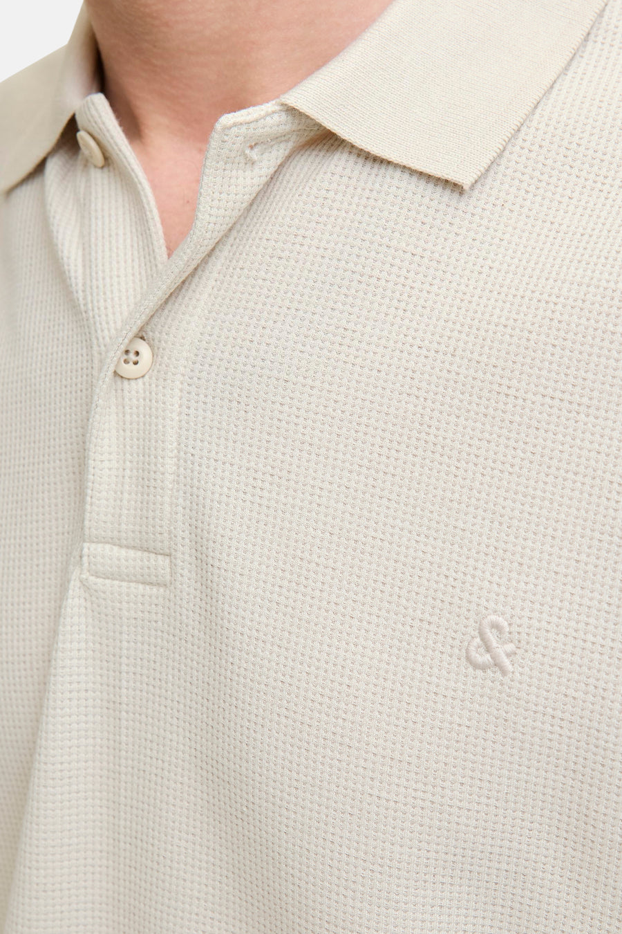 Pull à col en V - beige - PREMIUM BLUE by JACK & JONES