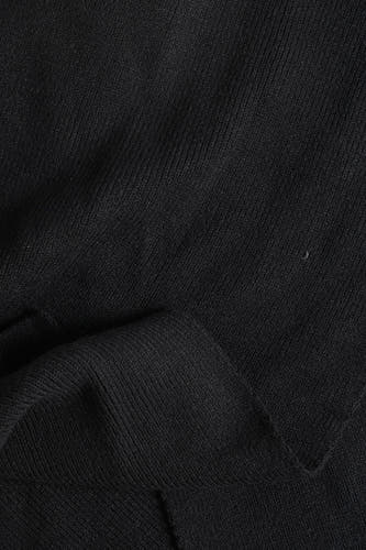 Chapeau d'hiver noir d'ACCESSORIES BY JACK & JONES, avec structure en côtes et détail plié.