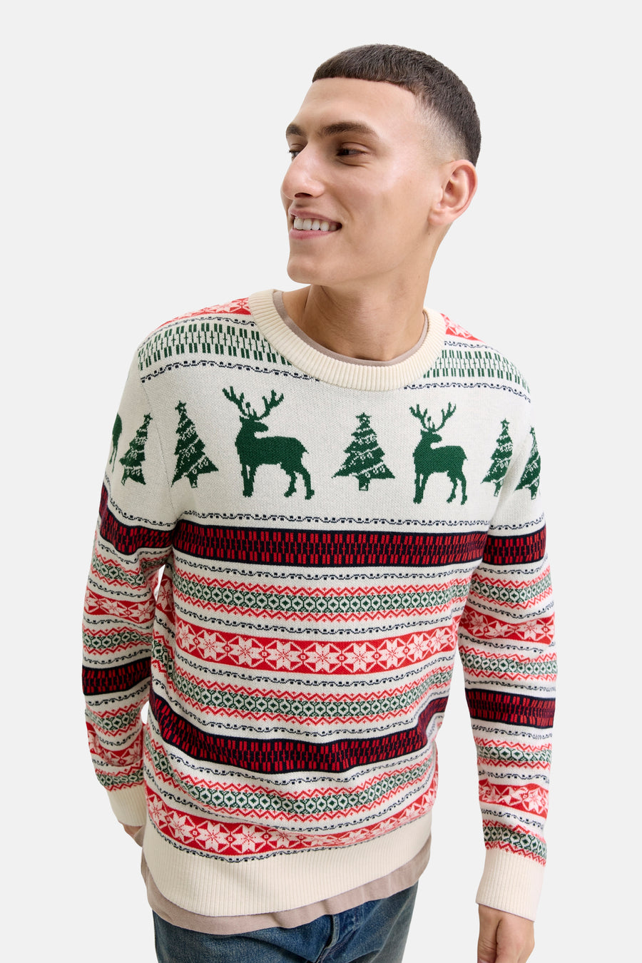 Pull à col rond - Multicolore - ORIGINALS BY JACK & JONES - 6