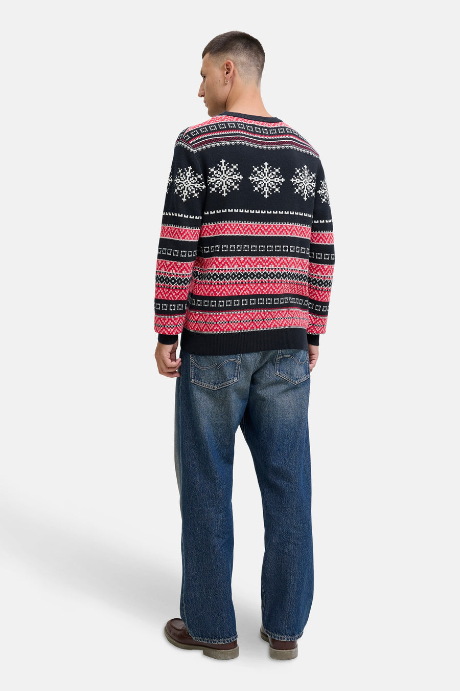 Pull à col rond - bleu - ORIGINALS BY JACK & JONES - 3