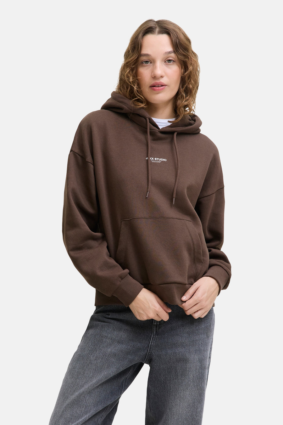 Sweat à capuche - brun - JJXX