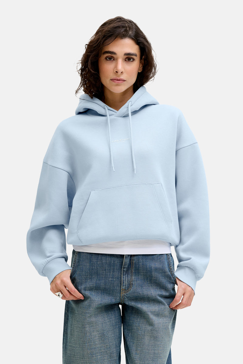 Sweat à capuche - bleu
