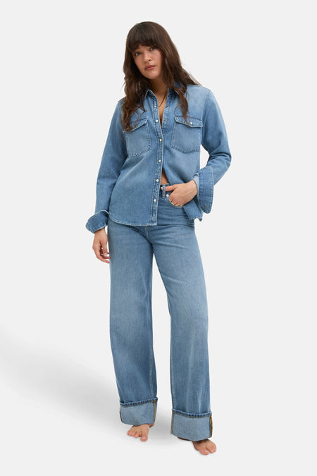 JXTOKYO WIDE FOLD HW JEANS R254 DNM SN