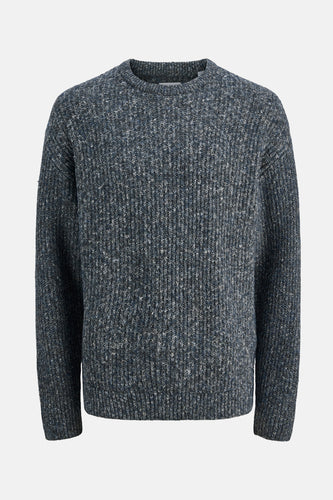 Pull à col rond - bleu