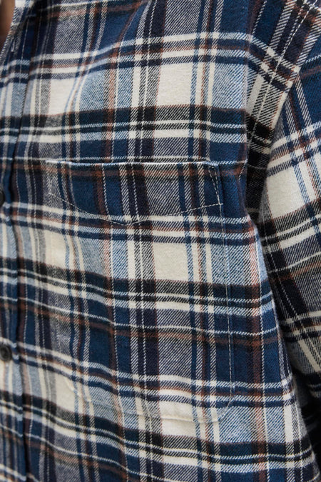 Chemise à manches longues - bleu