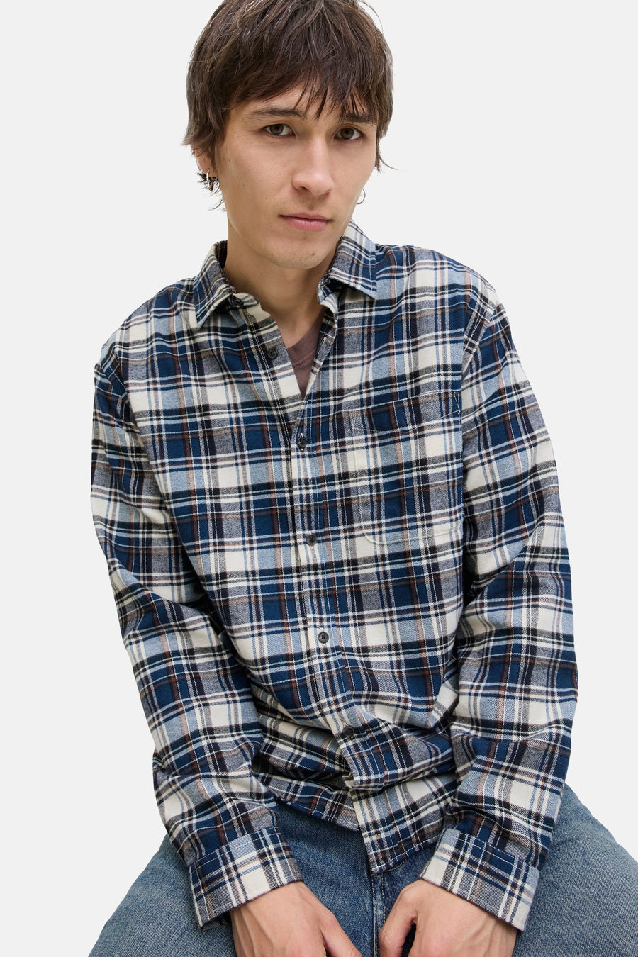 Chemise à manches longues - bleu - ORIGINALS BY JACK & JONES