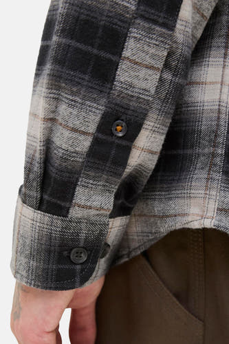 Chemise multicolore à manches longues d'ORIGINALS BY JACK & JONES, avec un motif rayé et des détails de boutons.