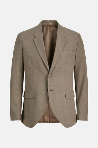 Blazer marron de PREMIUM par JACK & JONES, avec fermeture à boutons et poches.