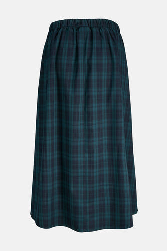Robe bleue JJXX avec un motif à carreaux et une ceinture élastique.