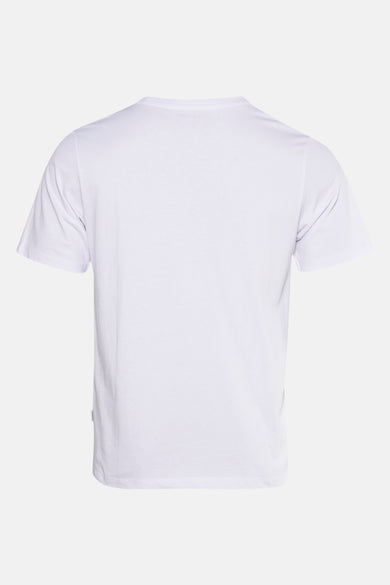 T-shirt blanc à manches courtes de PREMIUM by JACK & JONES, dos uni.