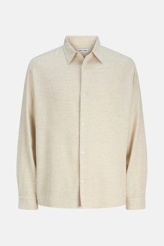 Chemise à manches longues - beige
