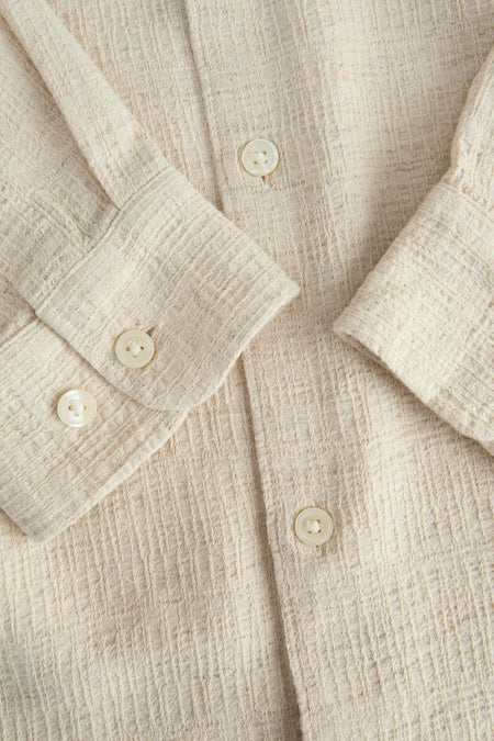 Chemise à manches longues - beige