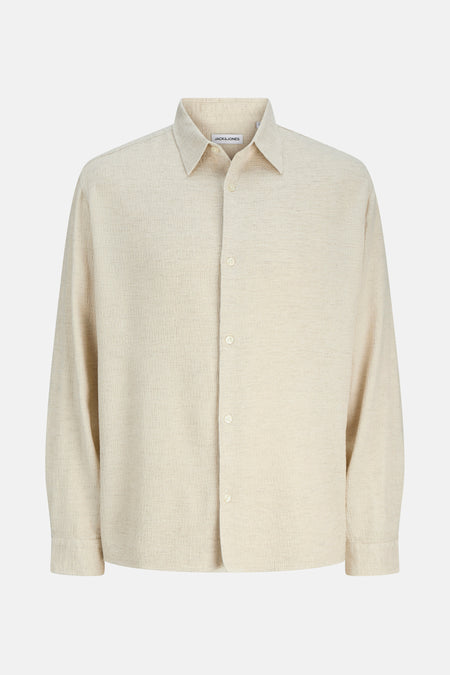 Chemise à manches longues - beige