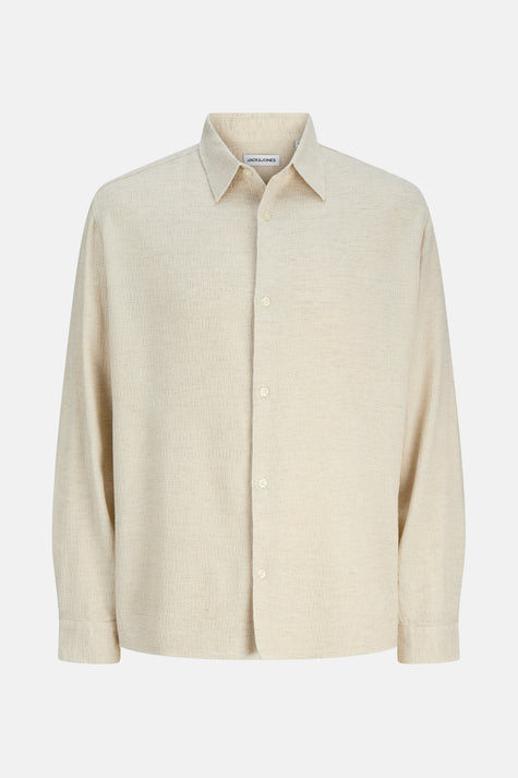 Chemise à manches longues - beige