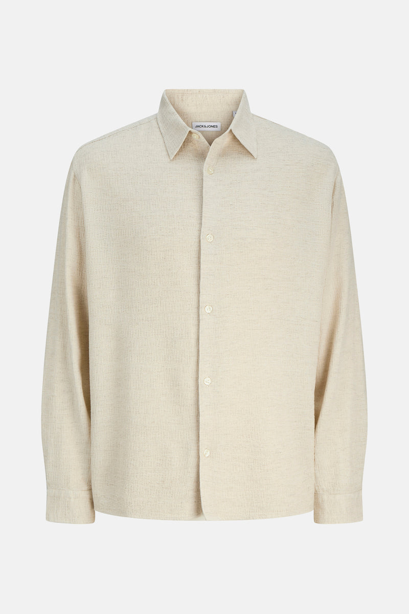 Chemise à manches longues - beige