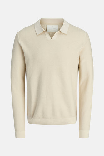 Pull à col en V - beige - PREMIUM BLUE by JACK & JONES