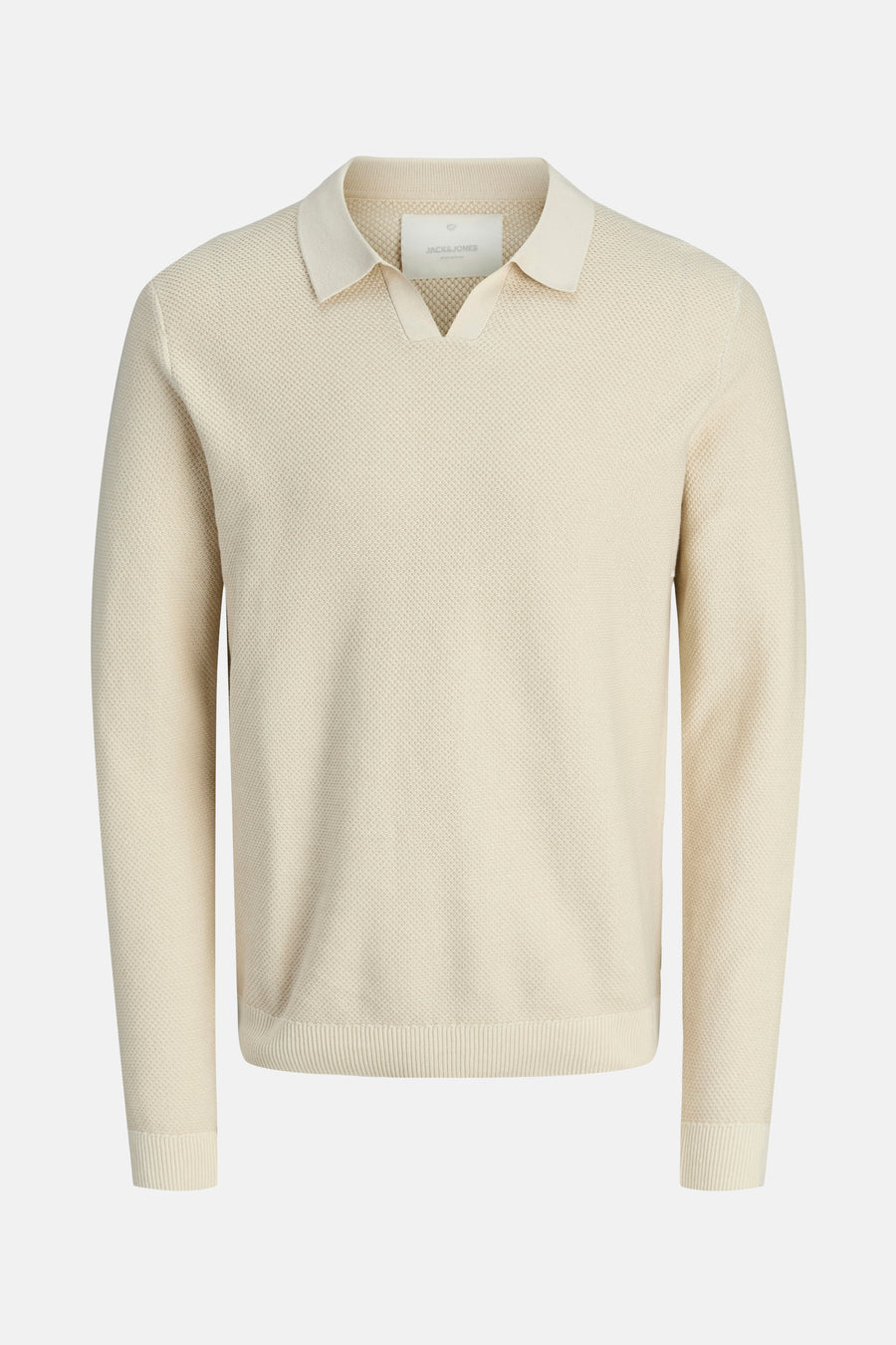 Pull à col en V - beige - PREMIUM BLUE by JACK & JONES