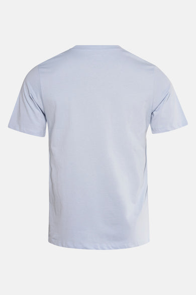 T-shirt bleu à manches courtes d'ORIGINALS BY JACK & JONES, version arrière, couleur unie.