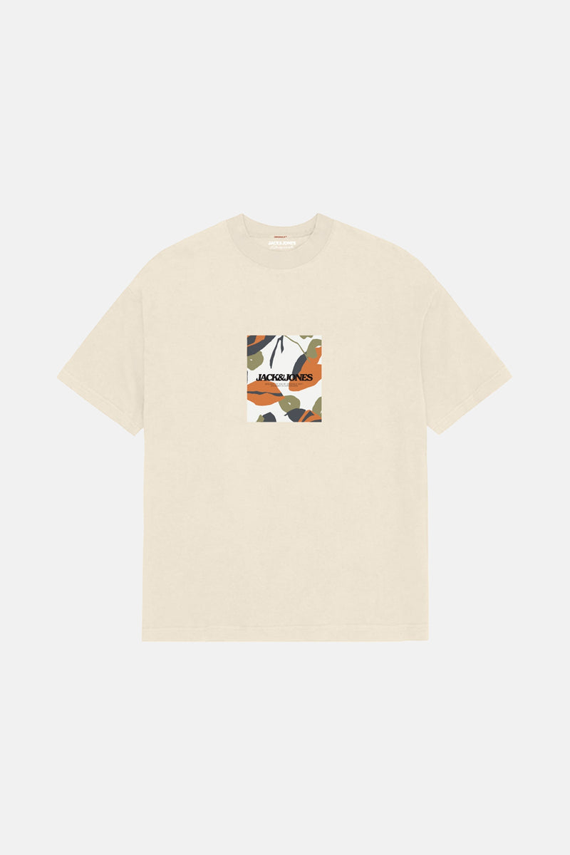 T-shirt (manches courtes) Écru - ORIGINALS BY JACK & JONES