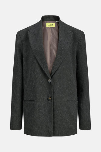 Blazer gris de JJXX avec longues manches, col revers et deux boutons.