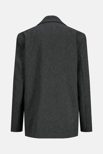 Blazer gris de JJXX, vue arrière avec longs manches et col revers.