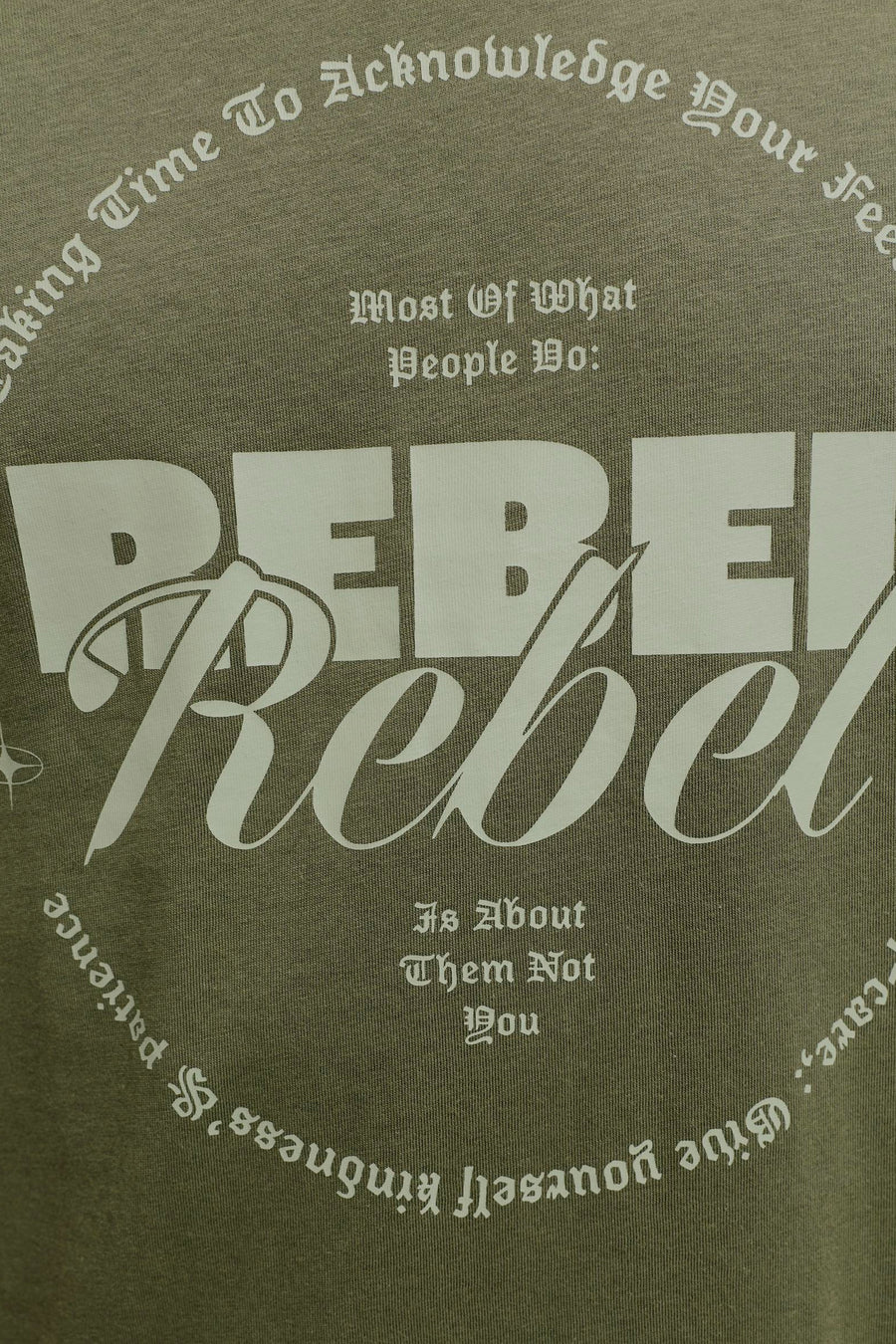 T-shirt à manches courtes - vert - JJREBEL