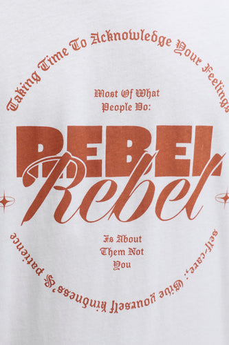 T-shirt à manches courtes - blanc - JJREBEL