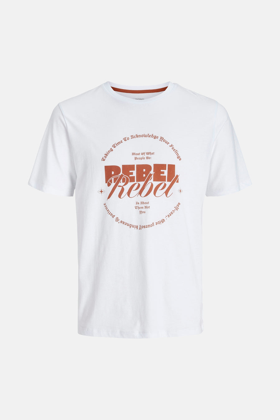 T-shirt à manches courtes - blanc - JJREBEL