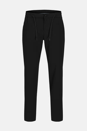 Pantalon noir de JACK & JONES JEANS INTELLIGENCE, avec cordon de serrage et fermeture à boutons.