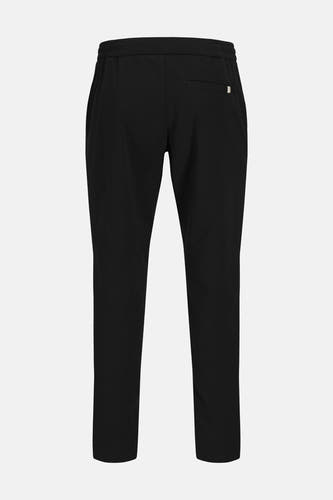 Pantalon noir de JACK & JONES JEANS INTELLIGENCE, avec une taille élastique et une poche passepoilée à l'arrière.