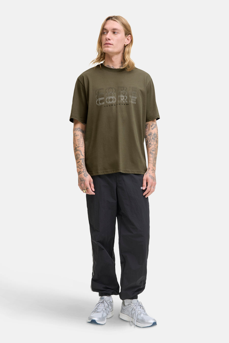 T-shirt à manches courtes - vert - CORE BY JACK & JONES