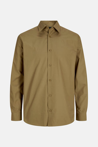 Chemise à manches longues - brun - PREMIUM by JACK & JONES