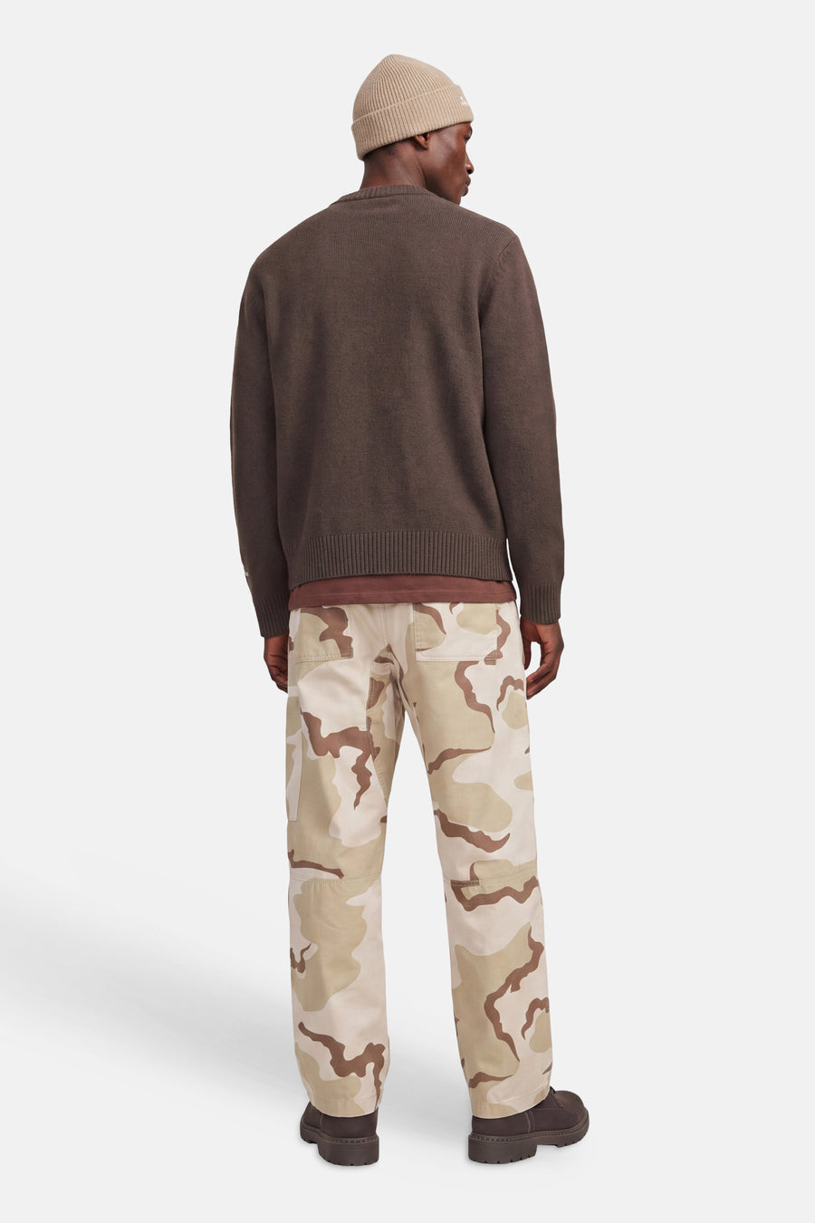 Pull col O brun - ORIGINALS BY JACK & JONES