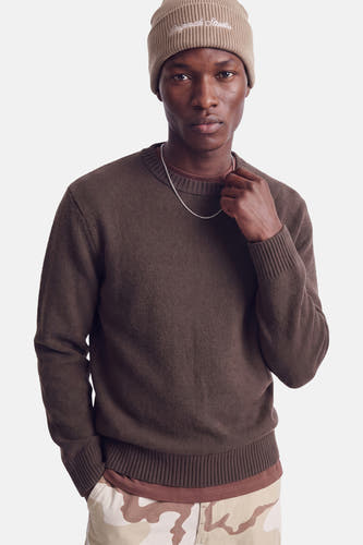 Pull col O brun - ORIGINALS BY JACK & JONES