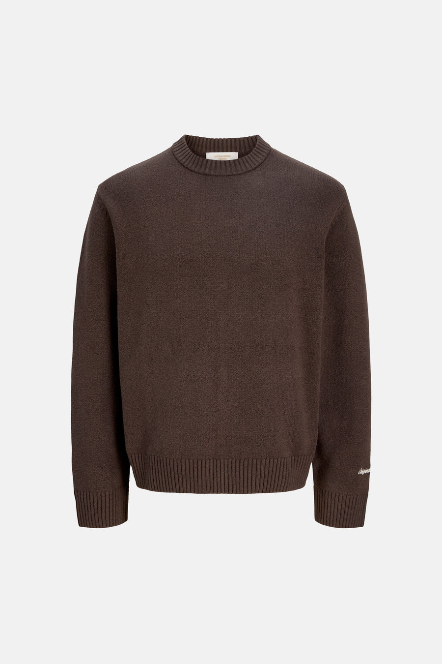 Pull col O brun - ORIGINALS BY JACK & JONES