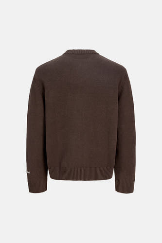 Pull col O brun - ORIGINALS BY JACK & JONES