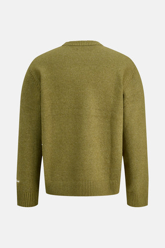 Pull à col rond - vert - ORIGINALS BY JACK & JONES