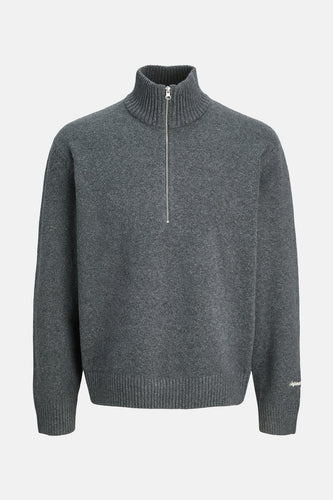 Pull à col rond - gris