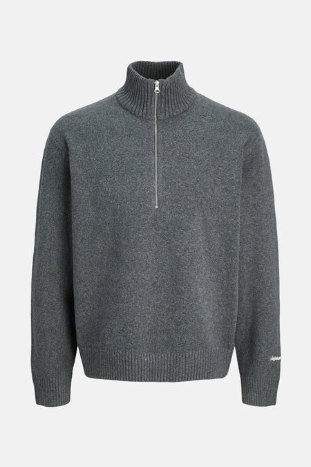 Pull à col rond - gris