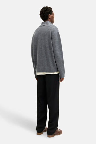 Pull à col rond - gris - ORIGINALS BY JACK & JONES