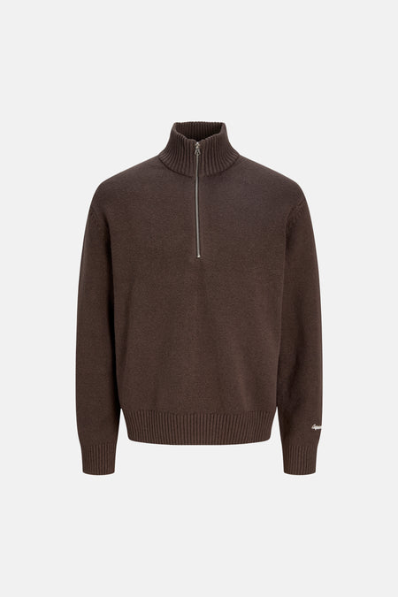 Pull col O - brun