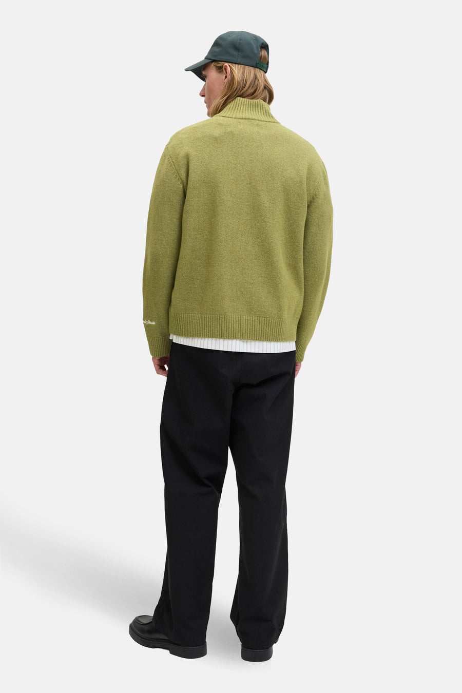 Pull à col rond - vert - ORIGINALS BY JACK & JONES